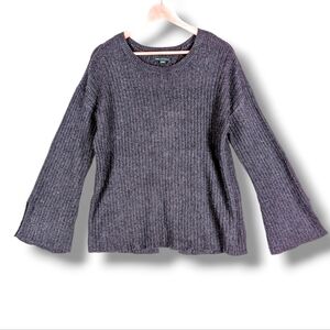 American Eagle Bell Sleeve Lounge Sweater‎ Small Dark Purple Blue